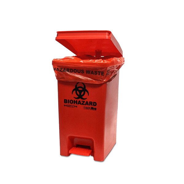 Biohazard bin, closed